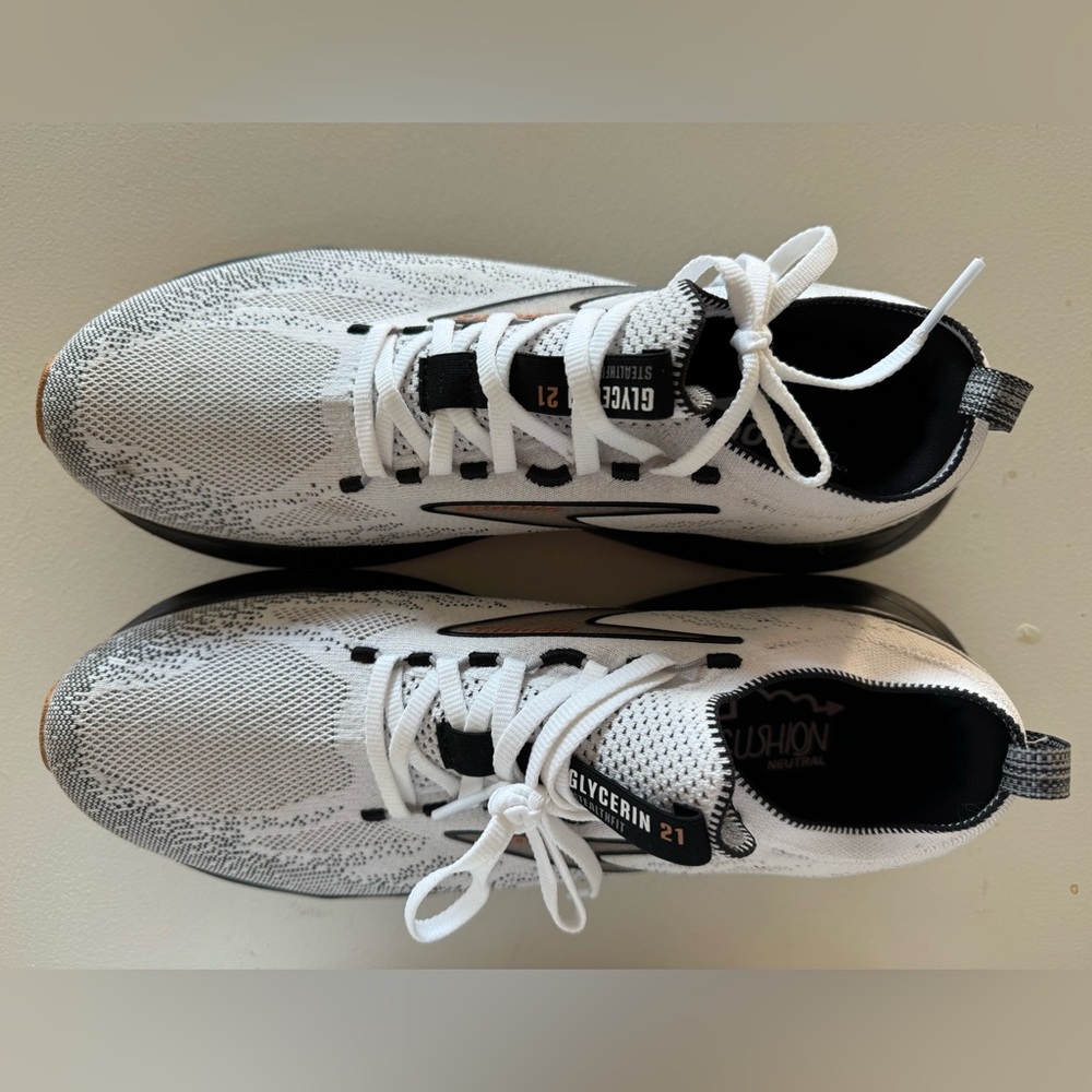 Brooks glycerin Stealthfit 21, white/black, size 11.5